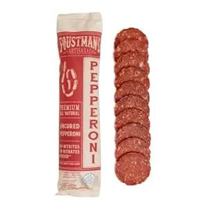 Salami Pork and Beef Pepperoni, Nitrate-Free, Naturally Cured, Gluten-Free, D...