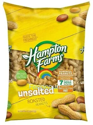 Hampton Farms Unsalted Roasted Peanuts, 5 lb