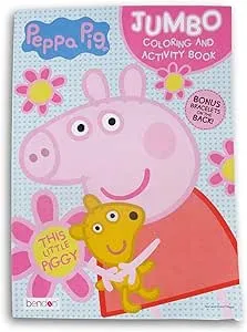 Peppa Pig &#034;This Little Piggy&#034; Jumbo Coloring &amp; Activity book 80 pages with Bonus