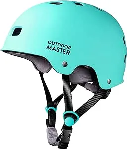 OutdoorMaster Skateboard Cycling Helmet - Two Removable Liners Ventilation Multi-Sport Scooter Roller Skate Inline Skating Rollerblading for Kids, Youth & Adults