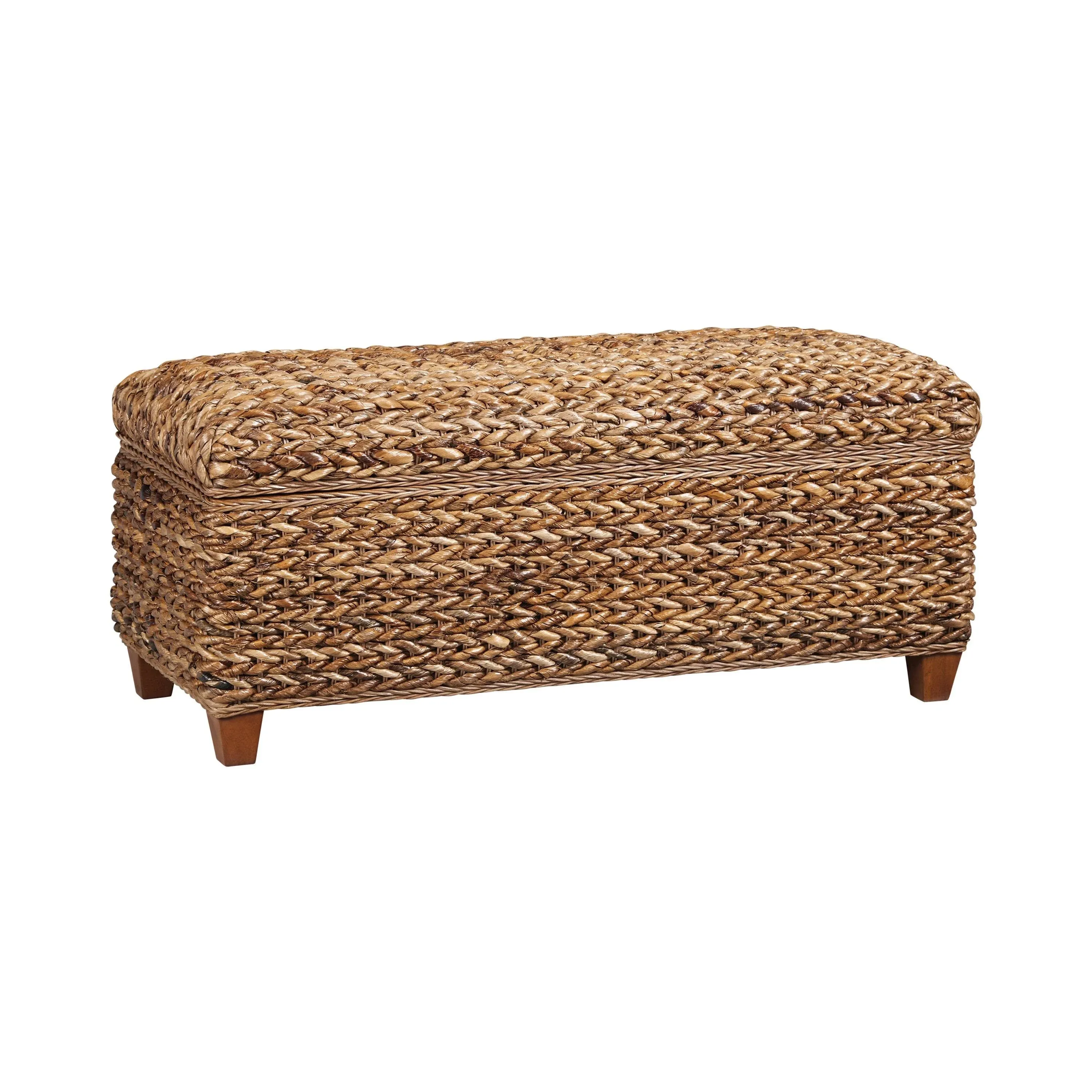 Coaster Furniture Laughton Woven Banana Leaf Trunk Amber 500215