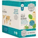 Serenity Kids 7+ Months World Explorers Baby Food Pouches Puree Made with Ethically Sourced Meats & Organic Veggies | 3.5 Ounce BPA-Free Pouch | World