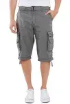 Unionbay Cordova Men's Cargo Messenger Shorts Grey Goose / 36