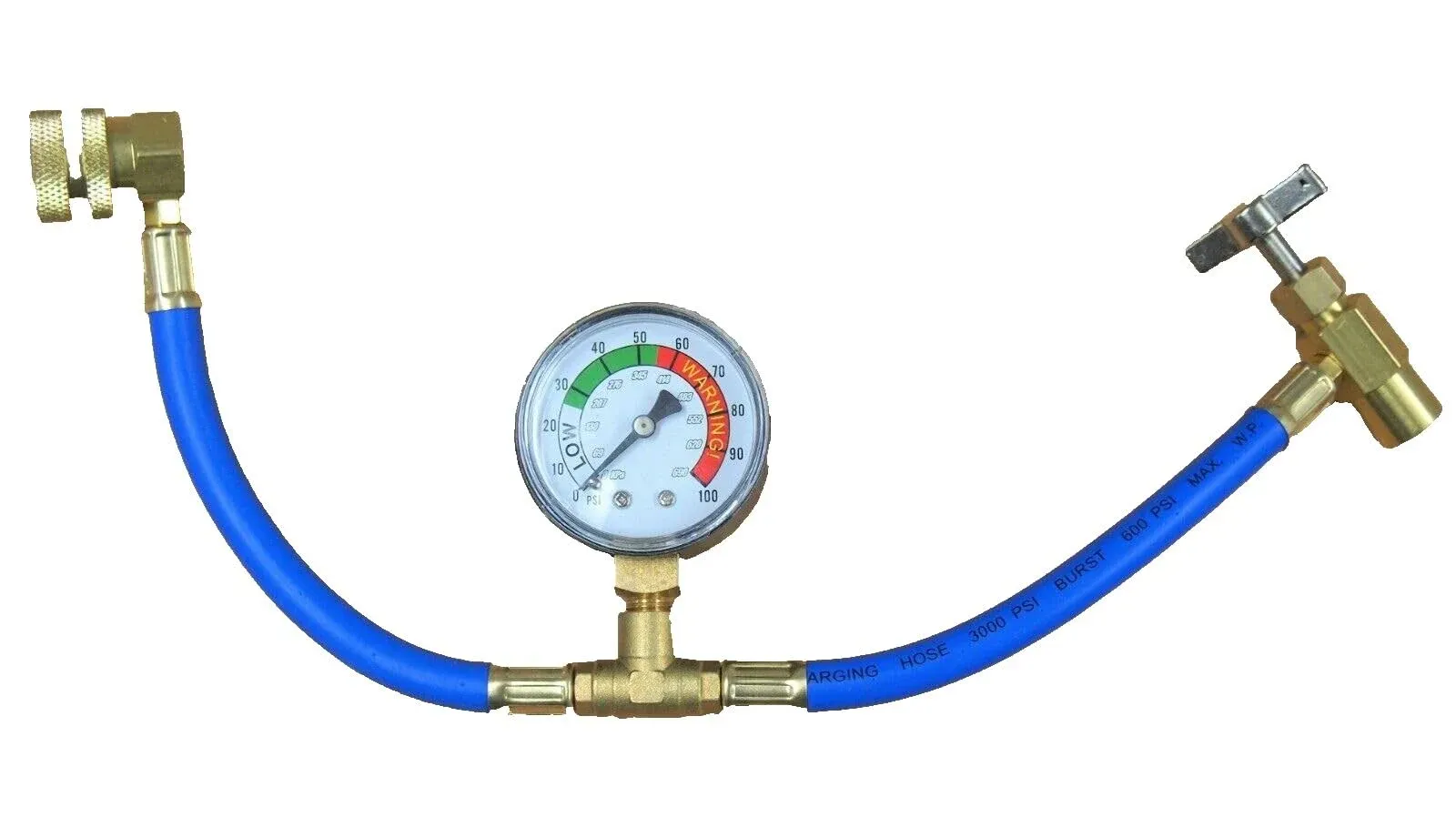 Self-Sealing R134a A/C Can Tap Gauge Hose Recharge AC Conditioning