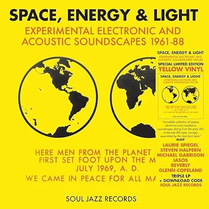 Various-Ambient & Electronica Space, Energy & Light: Experimental Electronic And Acoustic Soundscapes 1961-88 - Yellow Vinyl UK 3-LP vinyl set