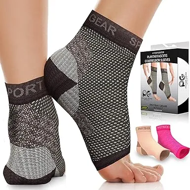 Physix Gear Plantar Fasciitis Socks with Arch Support F