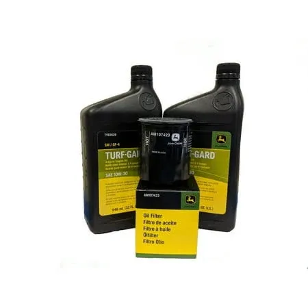 John Deere Original Equipment Oil Change Kit - (2) TY22029 + AM107423