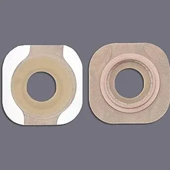 Colostomy Barrier New Image Flextend Pre-Cut, Tape 1-3/4" Flange Green Code Hydrocolloid 1" Stoma (#14704, Sold Per Box)