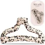 Kitsch Satin Wrapped Leopard Claw Clip