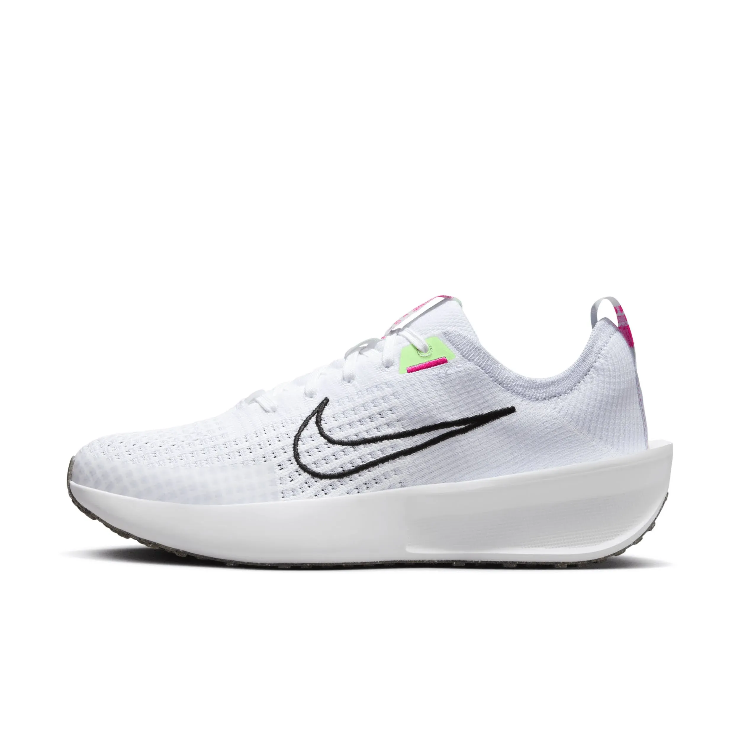 Nike Women's Interact Run Running Shoes, Size 9.5, White/Black