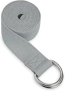 GAIAM 6’ Cotton Yoga Strap - Grey - EUC