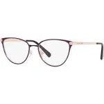 Michael Kors Transparent Cat Eye Ladies Eyeglasses MK3049 1213 52