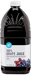 Amazon Brand - Happy Belly Grape Juice, Bottle, 64 fl oz (Pack of 1)