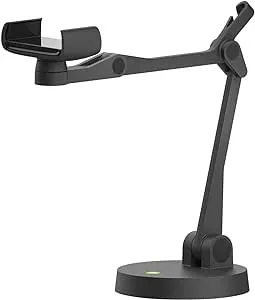 IPEVO Uplift Multi-Angle Arm for Smartphones, Multi-Jointed Phone Holder for Visual Communication and Presentations, Small Footprint Smartphone Stand for Remote Work and Distance Learning.