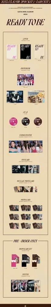 TWICE - [READY TO BE] 12th Mini Album BE Version