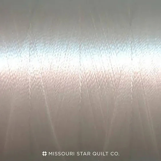 Missouri Star Cotton Sewing Thread - 3000yd Large Spool Double Mercerized Cotton Thread 50wt - Heavy Duty All Purpose Quilting Thread, Ivory