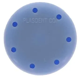 Plasdent Small Round Bur Block - Neon Blue, Magnetic, 7 Burs Capacity, Diameter