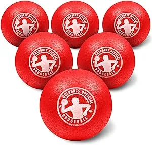 GoSports Inflatable Dodgeballs - Choose 5 Inch or 7 Inch No Sting Balls - Set of 6 Includes Ball Pump & Mesh Bag