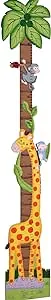 Fantasy Fields - Sunny Safari Animals Thematic Kids Wooden Growth Chart | Imagination Inspiring Hand Painted Details