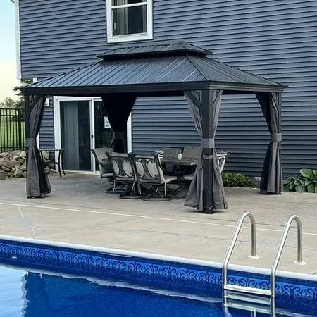 PURPLE LEAF Patio Gazebo For Backyard