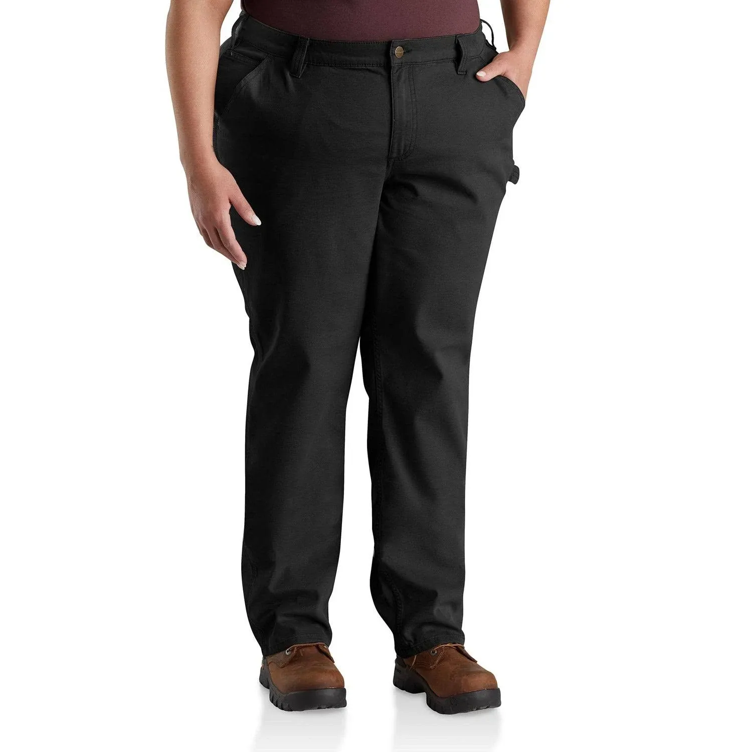 "Carhartt Women's Rugged Flex® Loose Fit Crawford Pant_Black"