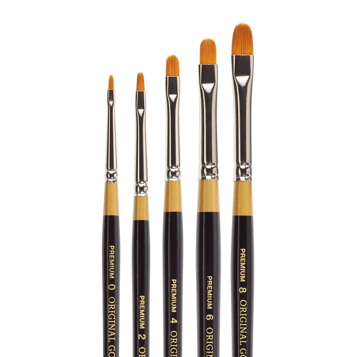 Kingart Original Gold Premium Short Filbert Series Artist Brush