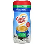 Coffee Mate, 4 PACK, Powder Coffee Creamer, Sugar Free, French Vanilla, 10.2 oz