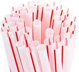 600pk BPA-Free Plastic Straws 8.25&#034; Reusable