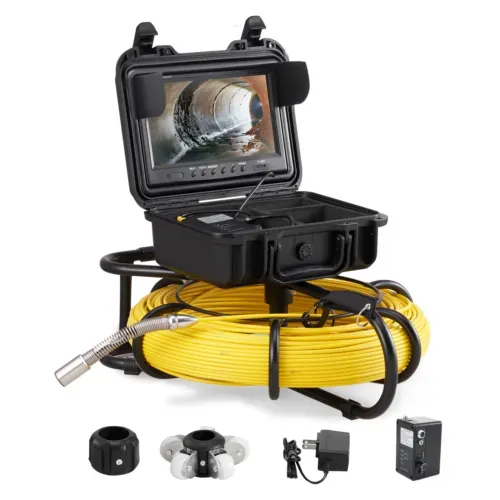 393ft/120m 9" Sewer Camera 1200TVL Monitor HD Drain Pipe Inspection Camera  | eBay