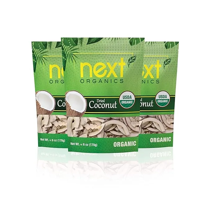 Next Organics Dried Coconut 6 oz Bag (Pack of 3)