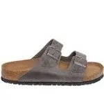 Birkenstock Arizona Soft Footbed (42 Iron Oiled Leather)