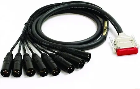 Mogami Gold DB25-XLRM-10 8-channel Analog Interface Cable - 10'