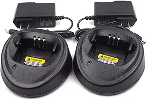 (2-Pack) WPLN4137 Charger for Motorola CP200 CP200D CP150 CP180 PR400 DEP450 NNTN4496 NNTN4497 NNTN4970 WPLN4138