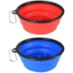 Guardians Large Collapsible Dog Bowls, 34Oz Portable Foldable Water Bowls Food D