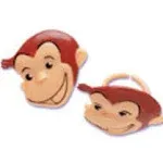 Curious George Cupcake Rings, Approx. 1.5, Food Safe (24 ct)