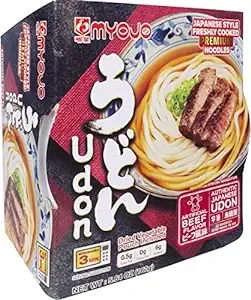 Myojo Bowl Flavored Udon Noodles Beef 5.6 Ounce Pack of 6