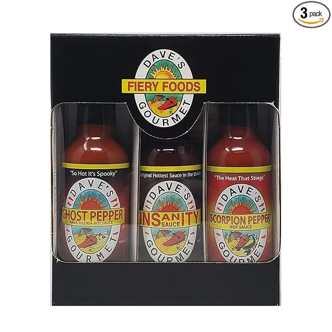 Super Spicy Hot Sauce 5oz 3-Pk (Insanity, Ghost + Scorpion)