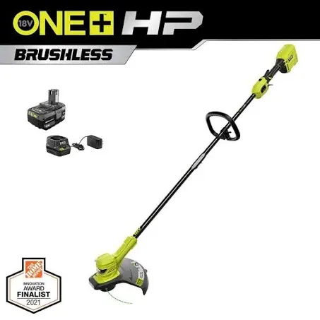 ONE+ HP 18V Brushless 13 in. Cordless Battery String Trimmer with 4.0 Ah Battery and Charger P20120