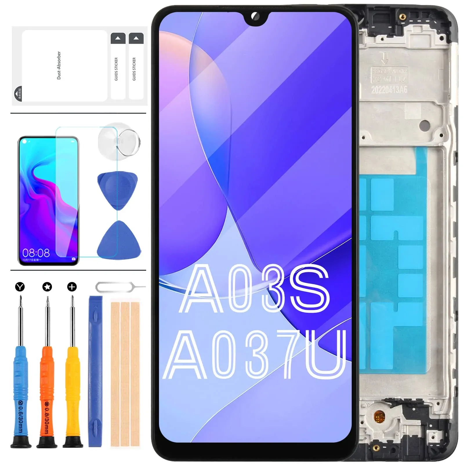 For Samsung Galaxy A03s A037U Screen Replacement SM A037U LCD Display Touch