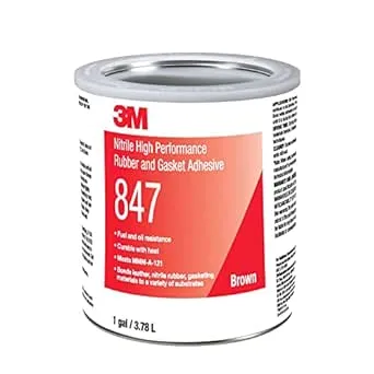 3M™ Nitrile High Performance Rubber and Gasket Adhesive 847, Brown, 1 Gallon