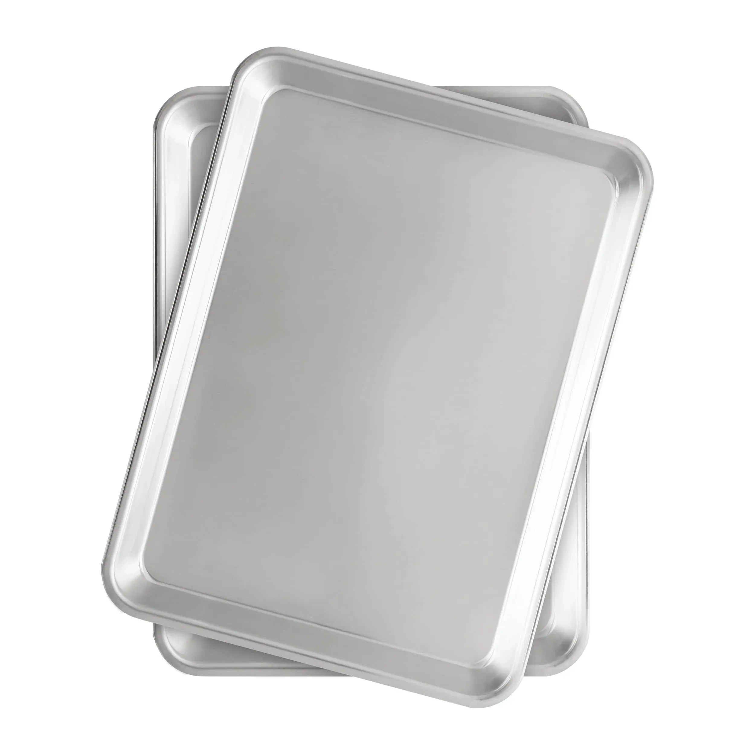 Fat Daddio's Natural Aluminum Quarter Sheet Pan, 2-Pack