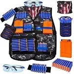 Uwantme Kids Tactical Vest Kit for Nerf Guns N-Strike Elite Series