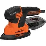 BLACK+DECKER Detail Sander, 1.2 Amp, 16,000 OPM, Compact Design, 3-Position Grip for Comfort, Includes Dust Collector, Corded (BDEMS600)