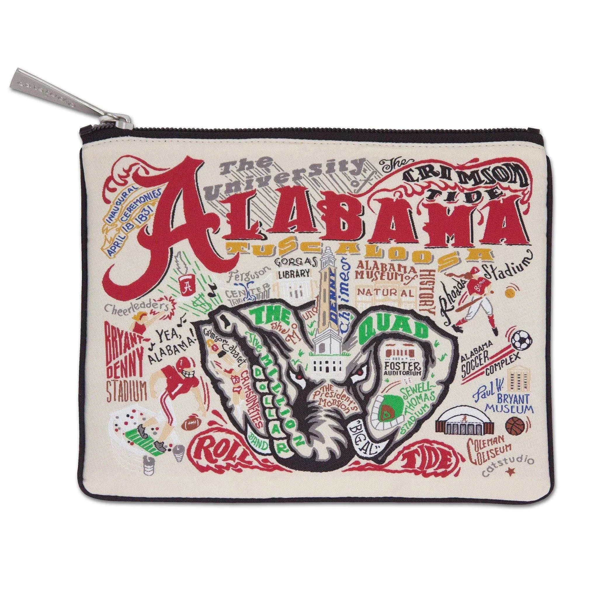 Catstudio - Collegiate Zip Pouch - Alabama, University of