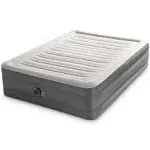 Intex TruAire Luxury Queen Air Mattress Airbed with Lumbar Support and Built in Pump