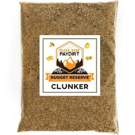 Nugget Reserve Gold Paydirt Clunker Panning Pay Dirt Bag Prospecting Concentrate