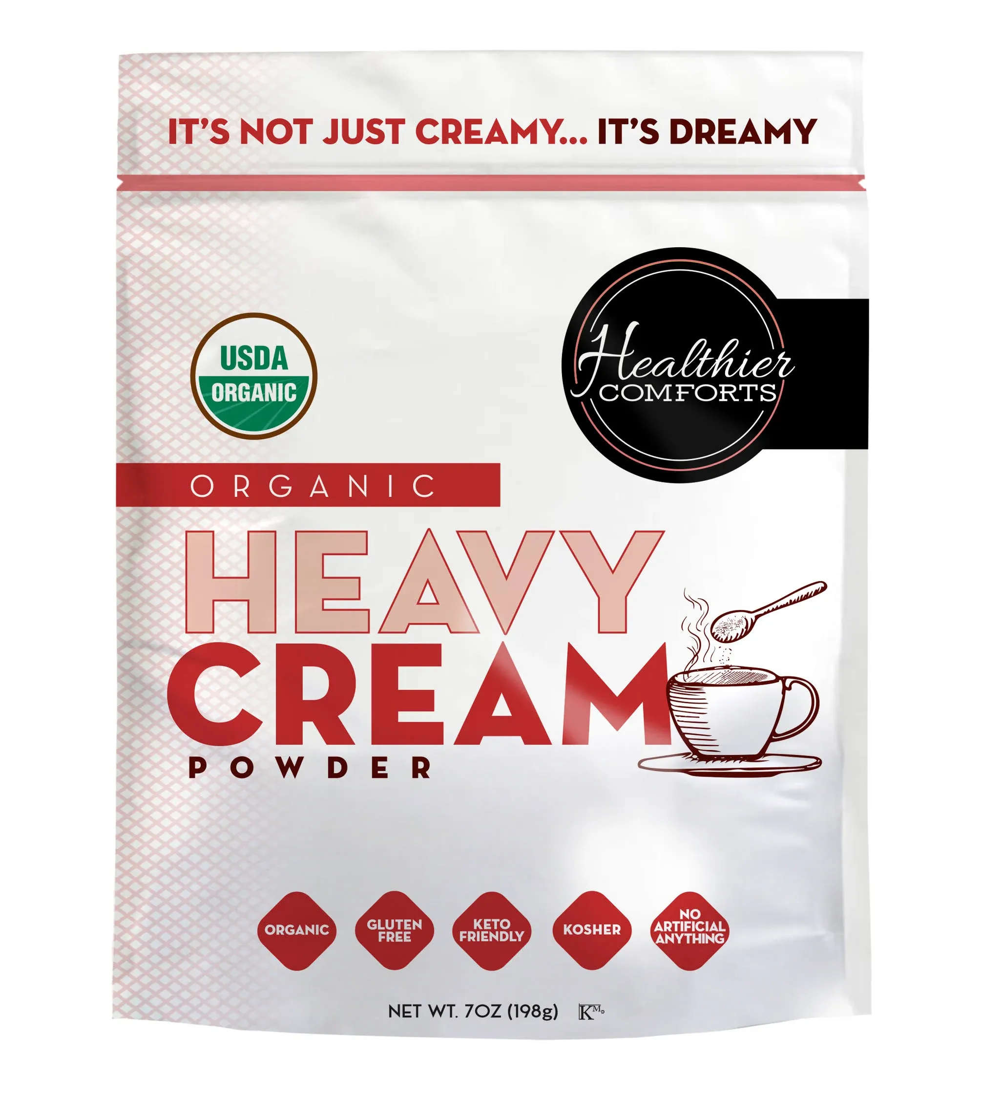 Healthier Comforts Organic Heavy Cream Powder 7oz