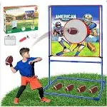 vatos Football Toss Target Games 4 Inflatable Footballs