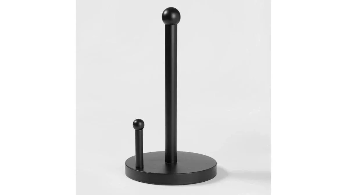 Threshold Stainless Steel Black Paper Towel Holder | Target