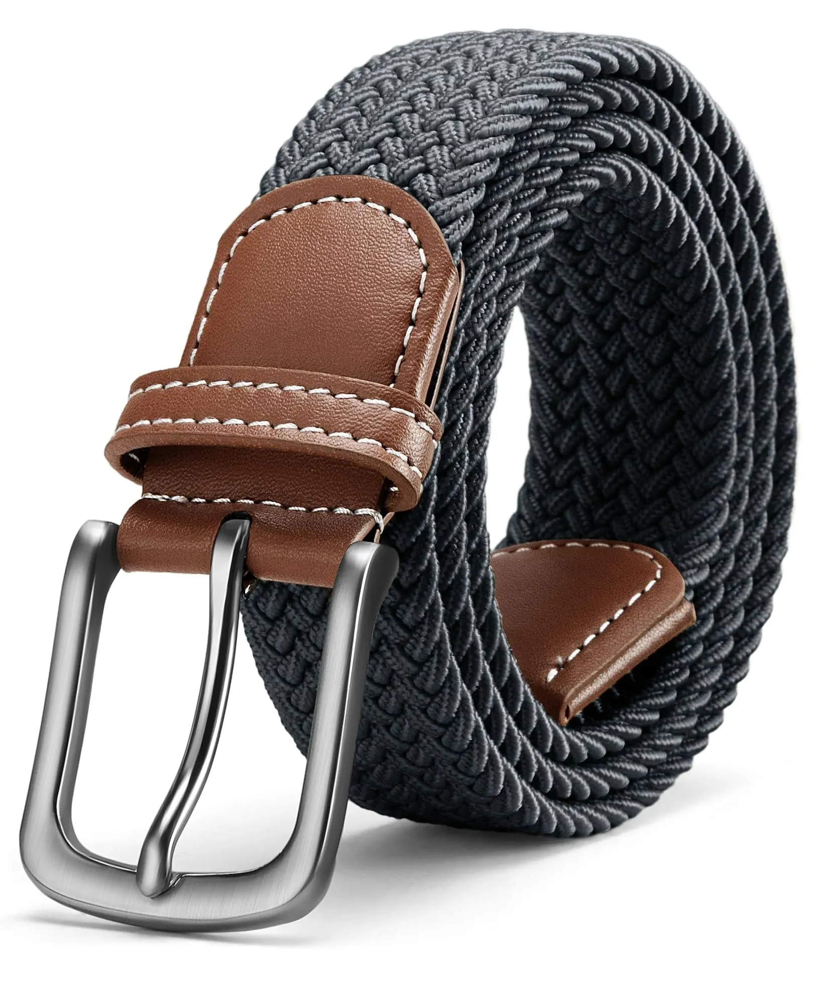 Zitahli Stretch Belt Men- Mens Woven Braided Web Belt 1 3/8 for Golf Casual Hunting Pants Shirts Jeans